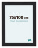 Como MDF Cornice 75x100cm Nero Grana Di Legno Davanti Dimensione | Yourdecoration.it