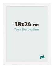 Cornice 18x24 cm Bianco Lucente MDF Bologna Davanti Dimensione | Yourdecoration.it