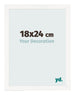 Cornice 18x24 cm Bianco Lucente MDF Bologna Davanti Dimensione | Yourdecoration.it