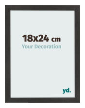 Cornice 18x24 cm Nero Opaco MDF Bologna Davanti Dimensione | Yourdecoration.it