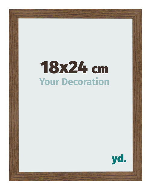 Cornice 18x24 cm Rovere Rustico MDF Bologna Davanti Dimensione | Yourdecoration.it