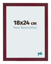 Cornice 18x24 cm Vino Rosso Spazzato MDF Bologna Davanti Dimensione | Yourdecoration.it