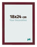 Cornice 18x24 cm Vino Rosso Spazzato MDF Bologna Davanti Dimensione | Yourdecoration.it