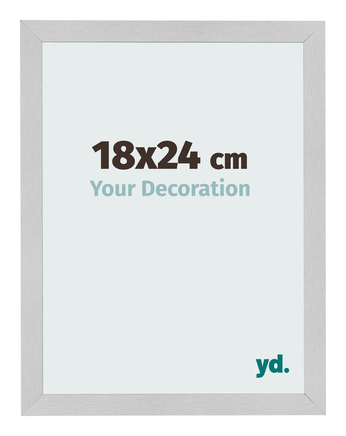 Cornice 18x24cm Acciaio Inox MDF Bologna Davanti Dimensione | Yourdecoration.it