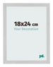 Cornice 18x24cm Acciaio Inox MDF Bologna Davanti Dimensione | Yourdecoration.it