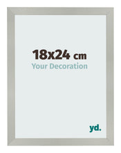 Cornice 18x24cm Argento Opaco MDF Bologna Davanti Dimensione | Yourdecoration.it