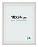 Cornice 18x24cm Bianco Spazzato MDF Lazio Davanti Dimensione | Yourdecoration.it