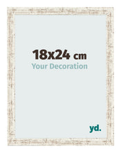 Cornice 18x24cm Bianco Vintage MDF Bologna Davanti Dimensione | Yourdecoration.it