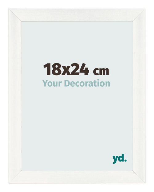 Cornice 18x24cm Bianco Vintage MDF Pisa Davanti Dimensione | Yourdecoration.it