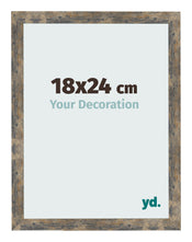 Cornice 18x24cm Blu Oro Fondente MDF Bologna Davanti Dimensione | Yourdecoration.it
