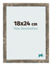 Cornice 18x24cm Blu Oro Fondente MDF Bologna Davanti Dimensione | Yourdecoration.it