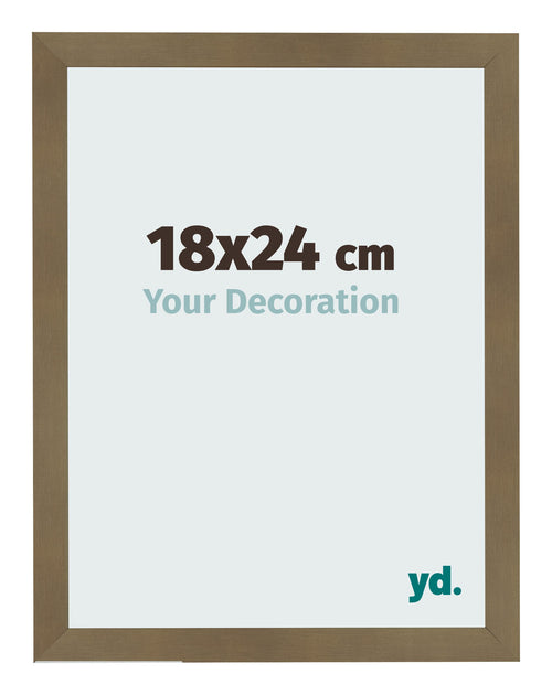 Cornice 18x24cm Bronzo Decorativo MDF Bologna Davanti Dimensione | Yourdecoration.it