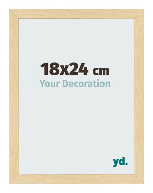 Cornice 18x24cm Faggio Decorativo MDF Bologna Davanti Dimensione | Yourdecoration.it