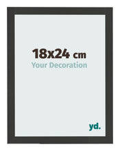 Cornice 18x24cm Grana Di Legno Nero MDF Bologna Davanti Dimensione | Yourdecoration.it