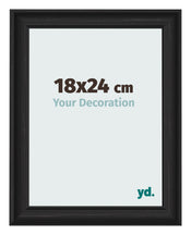 Cornice 18x24cm Grana Di Legno Nero MDF Lazio Davanti Dimensione | Yourdecoration.it