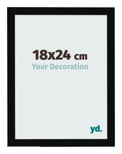 Cornice 18x24cm Nero Lucente MDF Bologna Davanti Dimensione | Yourdecoration.it