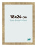 Cornice 18x24cm Oro Antico MDF Bologna Davanti Dimensione | Yourdecoration.it