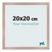 Cornice 20x20 cm Rosa Antico MDF Bologna Davanti Dimensione | Yourdecoration.it