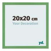 Cornice 20x20 cm Verde MDF Bologna Davanti Dimensione | Yourdecoration.it