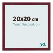 Cornice 20x20 cm Vino Rosso Spazzato MDF Bologna Davanti Dimensione | Yourdecoration.it