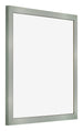 Cornice 20x20cm Alluminio Spazzolato MDF Bologna Davanti Obliquo | Yourdecoration.it