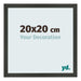 Cornice 20x20cm Antracite MDF Bologna Davanti Dimensione | Yourdecoration.it