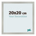 Cornice 20x20cm Argento Opaco MDF Bologna Davanti Dimensione | Yourdecoration.it
