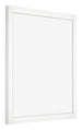 Cornice 20x20cm Bianco Lucente MDF Bologna Davanti Obliquo | Yourdecoration.it
