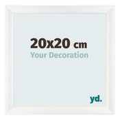 Cornice 20x20cm Bianco Vintage MDF Pisa Davanti Dimensione | Yourdecoration.it