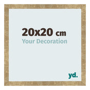 Cornice 20x20cm Oro Antico MDF Bologna Davanti Dimensione | Yourdecoration.it