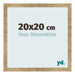 Cornice 20x20cm Oro Antico MDF Bologna Davanti Dimensione | Yourdecoration.it