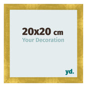 Cornice 20x20cm Oro Vintage MDF Pisa Davanti Dimensione | Yourdecoration.it