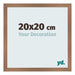 Cornice 20x20cm Rame Decorativo MDF Bologna Davanti Dimensione | Yourdecoration.it