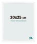 Cornice 20x25 cm Bianco Opaco MDF Bologna Davanti Dimensione | Yourdecoration.it