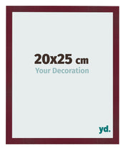 Cornice 20x25 cm Vino Rosso Spazzato MDF Bologna Davanti Dimensione | Yourdecoration.it