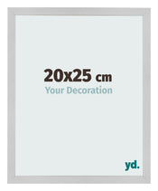 Cornice 20x25cm Acciaio Inox MDF Bologna Davanti Dimensione | Yourdecoration.it