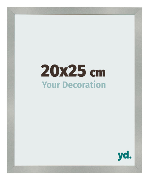 Cornice 20x25cm Alluminio Spazzolato MDF Bologna Davanti Dimensione | Yourdecoration.it