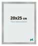 Cornice 20x25cm Alluminio Spazzolato MDF Bologna Davanti Dimensione | Yourdecoration.it