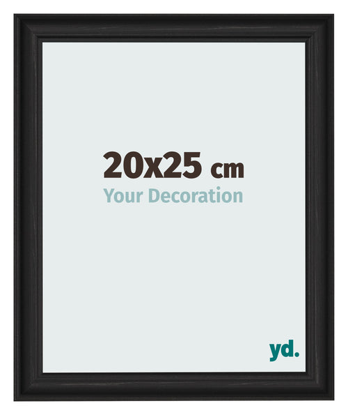 Cornice 20x25cm Grana Di Legno Nero MDF Lazio Davanti Dimensione | Yourdecoration.it