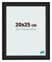 Cornice 20x25cm Grana Di Legno Nero MDF Lazio Davanti Dimensione | Yourdecoration.it