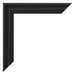 Cornice 20x25cm Grana Di Legno Nero MDF Lazio Dettaglio Angolo | Yourdecoration.it