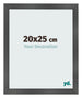 Cornice 20x25cm Nero Argento Lucido MDF Pisa Davanti Dimensione | Yourdecoration.it