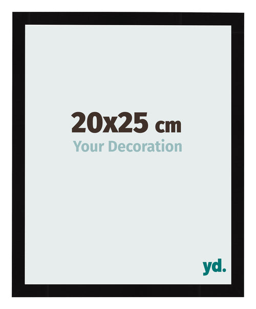 Cornice 20x25cm Nero Lucente MDF Bologna Davanti Dimensione | Yourdecoration.it