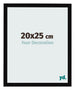Cornice 20x25cm Nero Lucente MDF Bologna Davanti Dimensione | Yourdecoration.it
