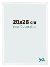 Cornice 20x28 cm Bianco Lucente MDF Bologna Davanti Dimensione | Yourdecoration.it