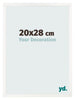 Cornice 20x28 cm Bianco Lucente MDF Bologna Davanti Dimensione | Yourdecoration.it