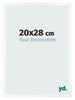 Cornice 20x28 cm Bianco Opaco MDF Bologna Davanti Dimensione | Yourdecoration.it
