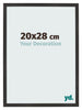 Cornice 20x28 cm Nero Opaco MDF Bologna Davanti Dimensione | Yourdecoration.it