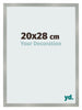 Cornice 20x28cm Alluminio Spazzolato MDF Bologna Davanti Dimensione | Yourdecoration.it