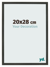 Cornice 20x28cm Antracite MDF Bologna Davanti Dimensione | Yourdecoration.it
